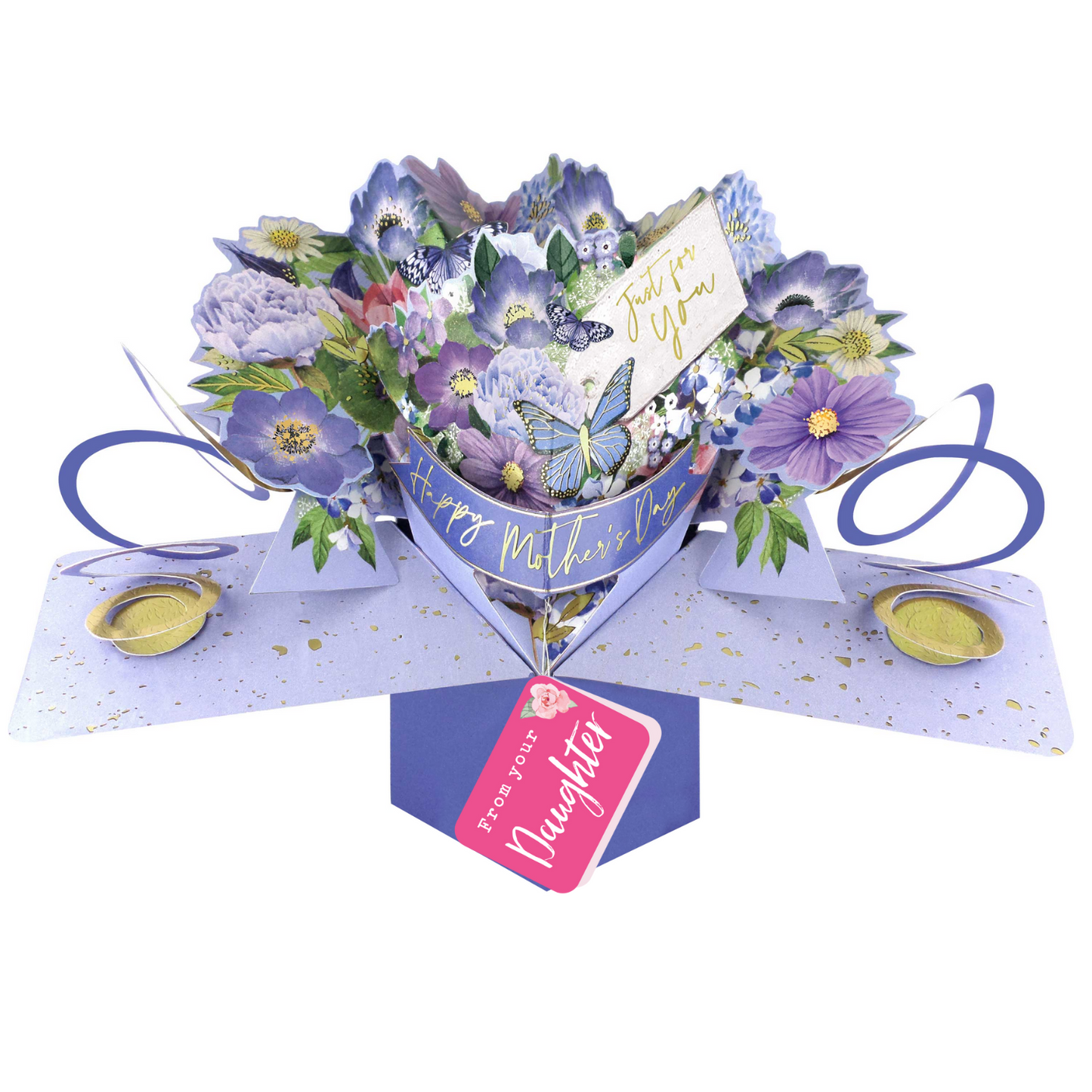 From Your Daughter Floral Pop Up Happy Mother's Day Card
