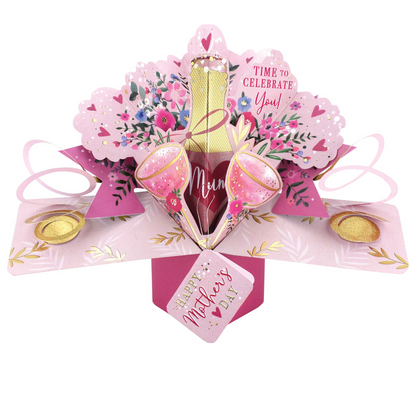 Time To Celebrate You! Mum Pop Up Mother's Day Greeting Card