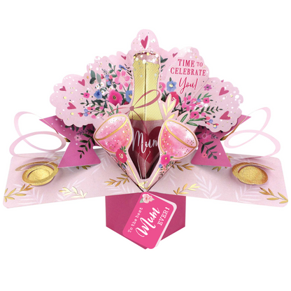 Best Mum Time To Celebrate Mum Pop Up Card