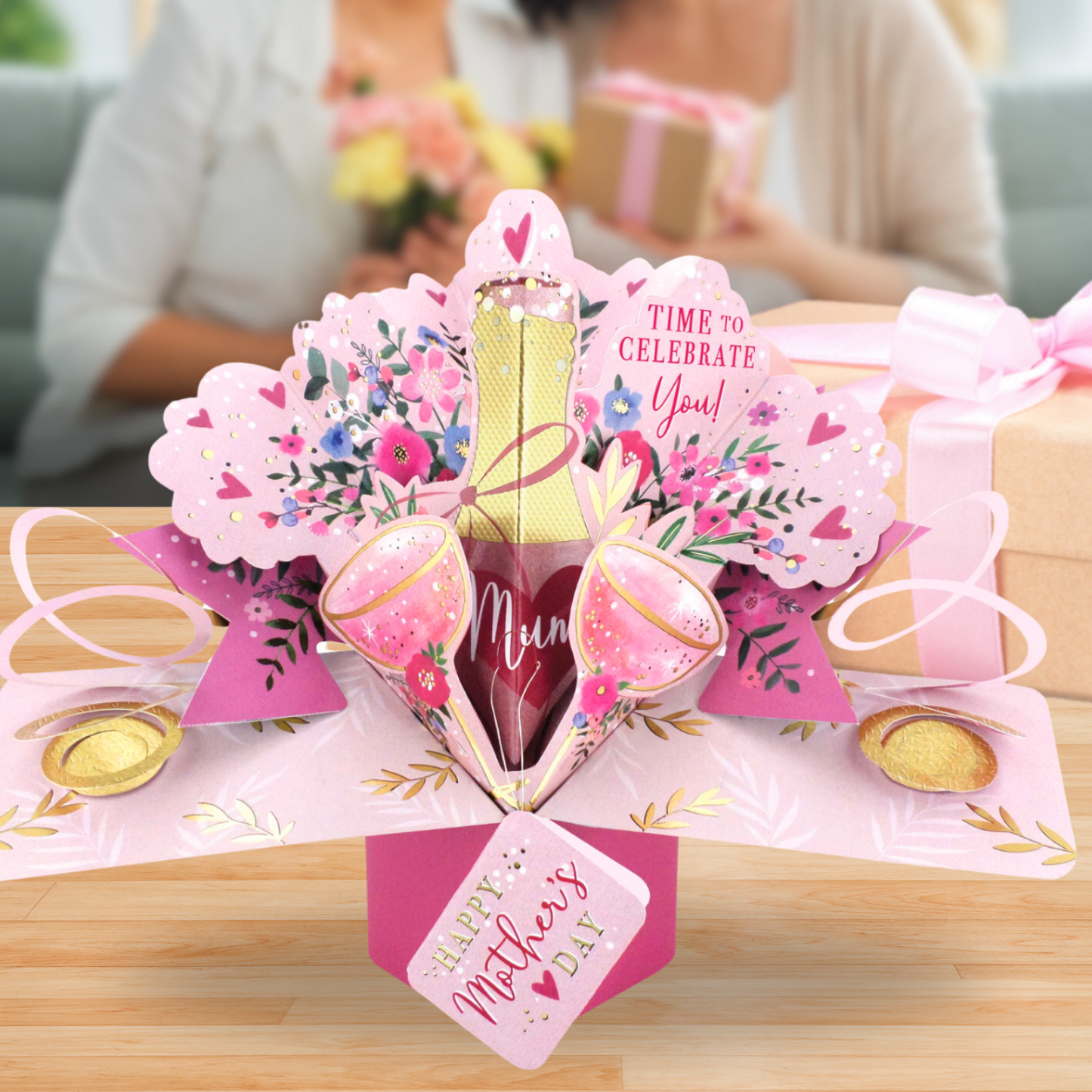Time To Celebrate You! Mum Pop Up Mother's Day Greeting Card