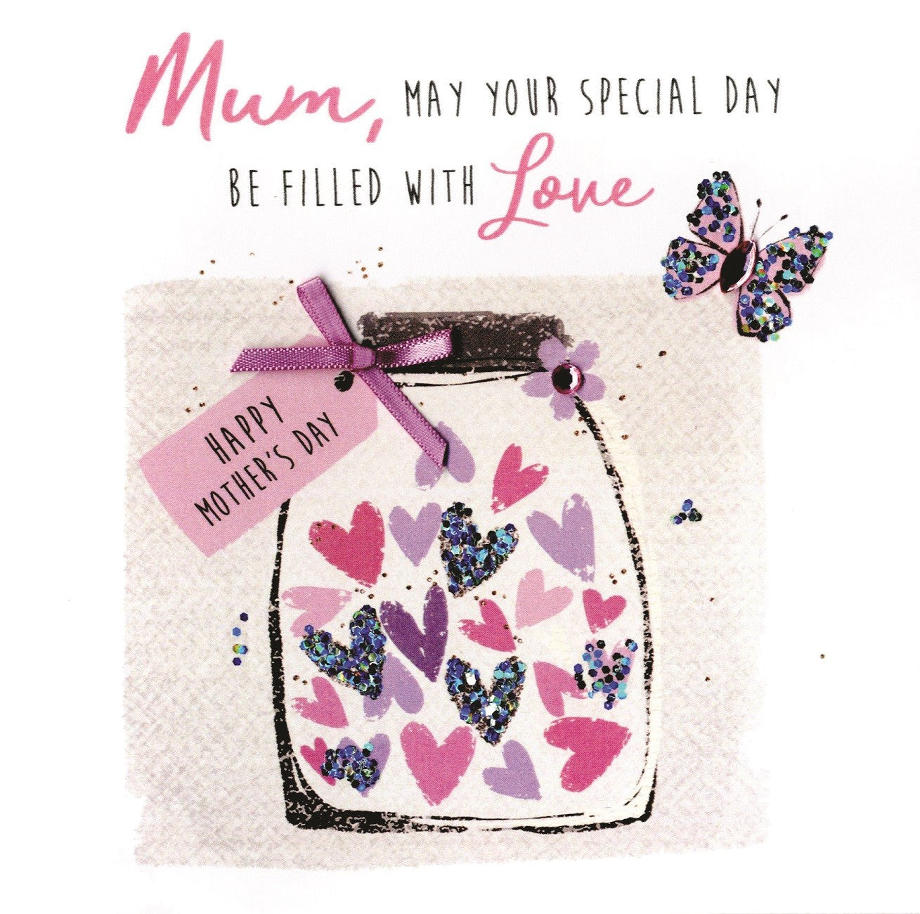 Mum Special Day Hand-Finished Mother's Day Greeting Card