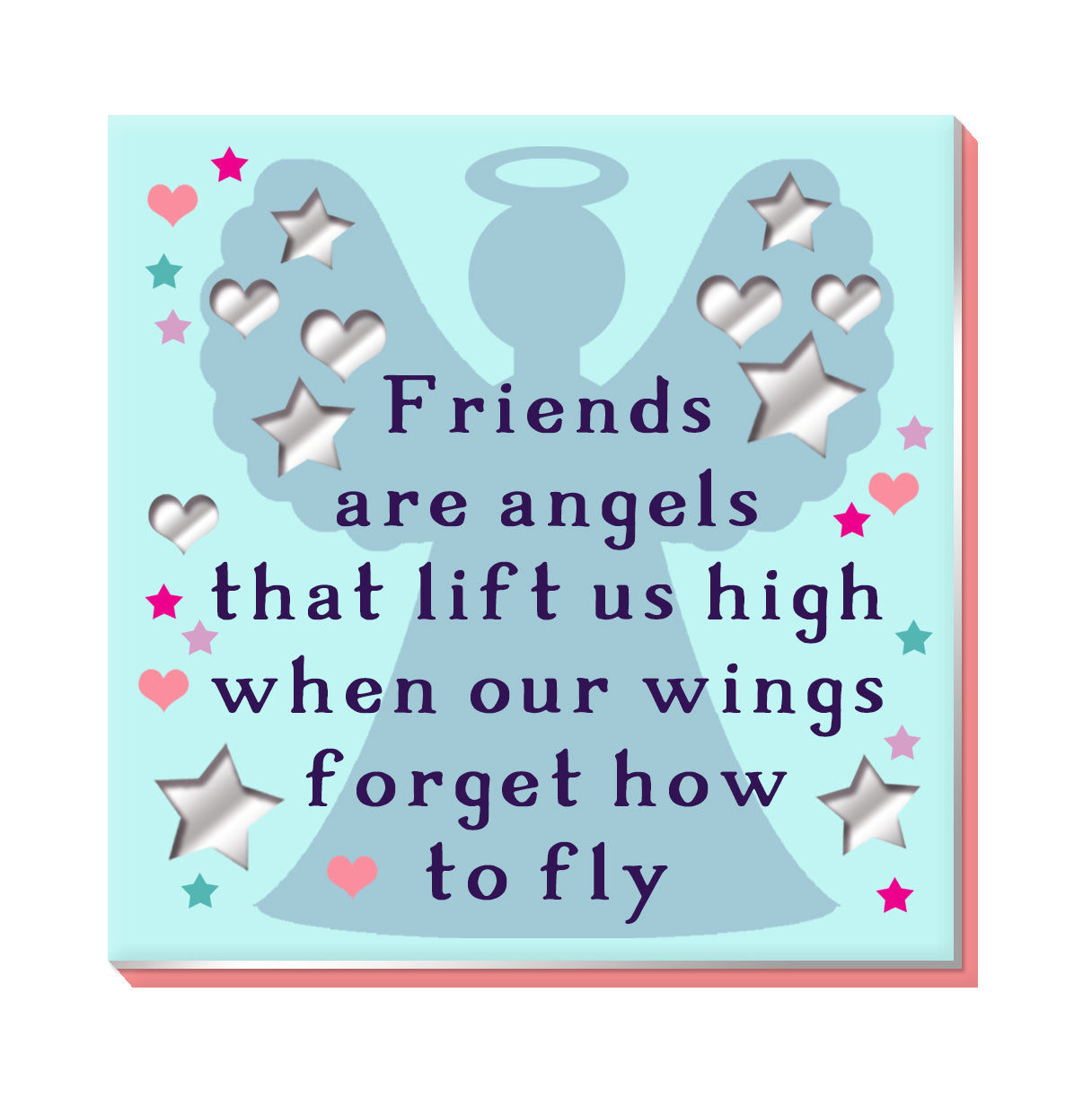 Friends Are Angels Fridge Magnet