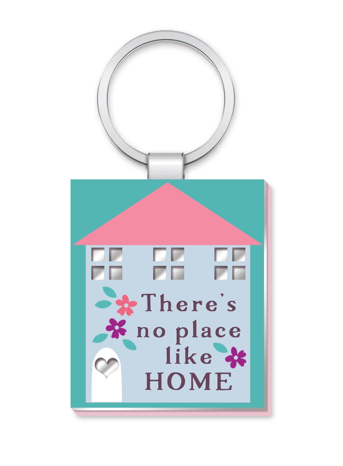 No Place Like Home More Than Words Mirror Keyring