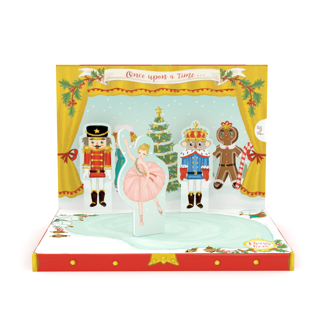 The Nutcracker Music Box Card Novelty Dancing Musical Christmas Card