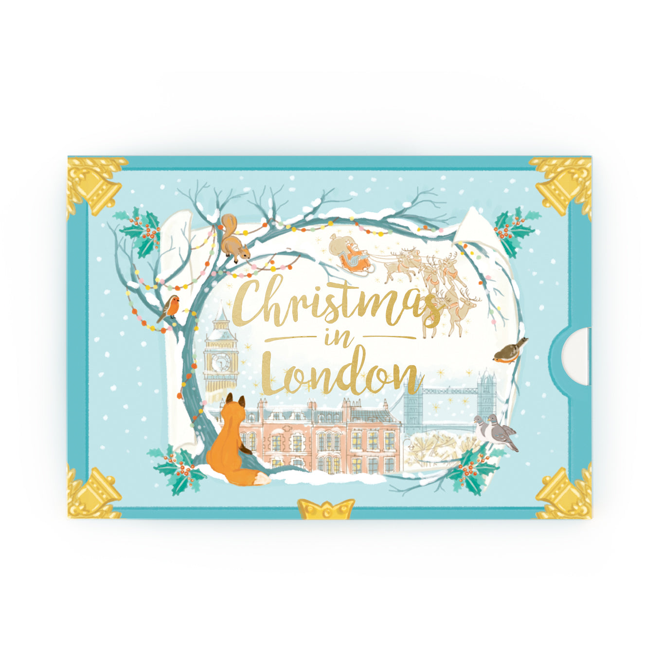 Christmas In London Music Box Card Novelty Dancing Musical Christmas Card