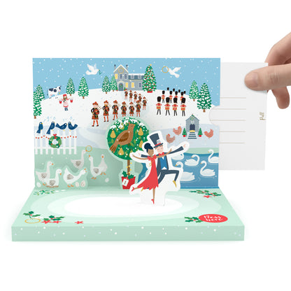 The 12 Days Of Christmas Music Box Card Novelty Dancing Musical Christmas Card