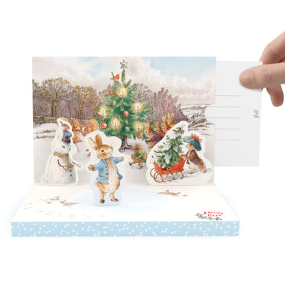 Peter Rabbit Music Box Christmas Card Novelty Dancing Musical Cards