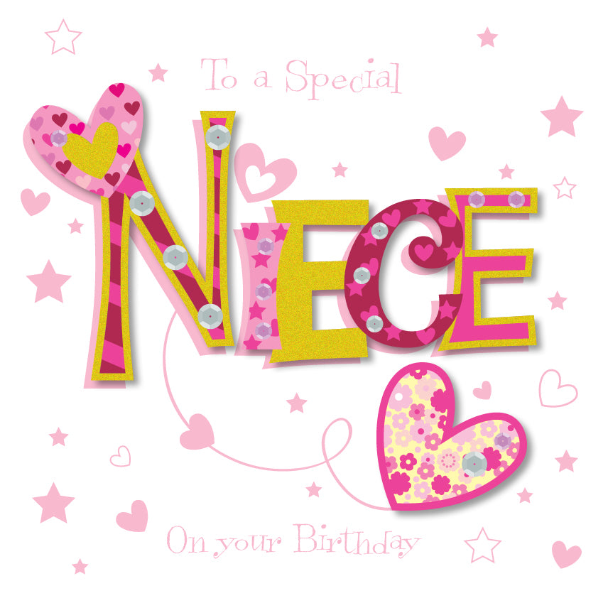 Special Niece Happy Birthday Greeting Card