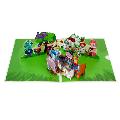 Alice In Wonderland Tea Party Pop Up Greeting Card