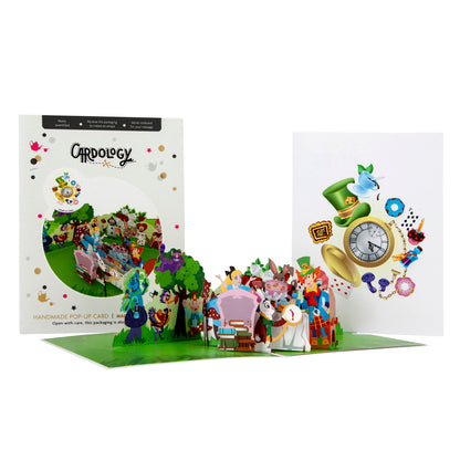 Alice In Wonderland Tea Party Pop Up Greeting Card