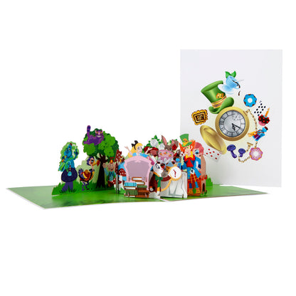 Alice In Wonderland Tea Party Pop Up Greeting Card