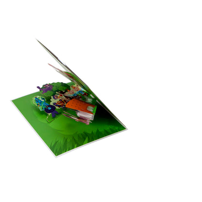 Alice In Wonderland Tea Party Pop Up Greeting Card