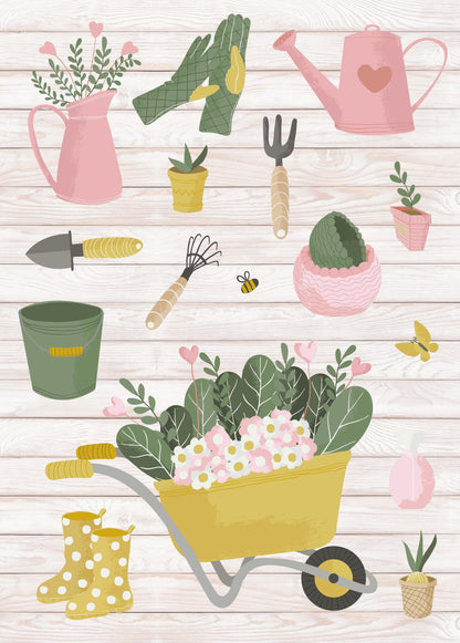 Gifted Stationery Potting Shed 12 Notecards & Envelopes In Wallet