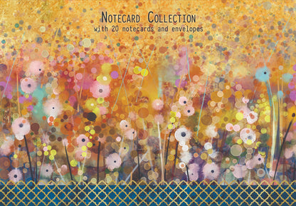 Gifted Stationery Pom Poms 20 Notecards & Envelopes Set