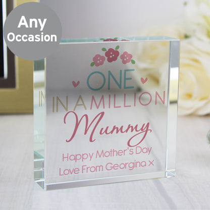 Personalised One in a Million Large Crystal Token - Personalise It!