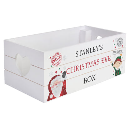 Personalised Christmas White Wooden Crate - Personalise It!