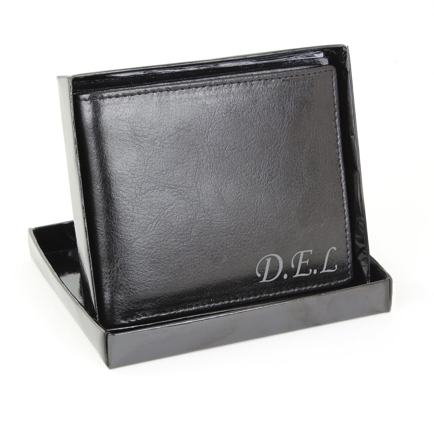 Personalised Script Font Leather Wallet - Personalise It!