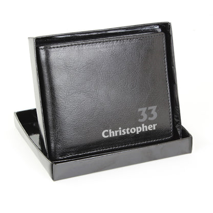 Personalised Birthday Leather Wallet - Personalise It!