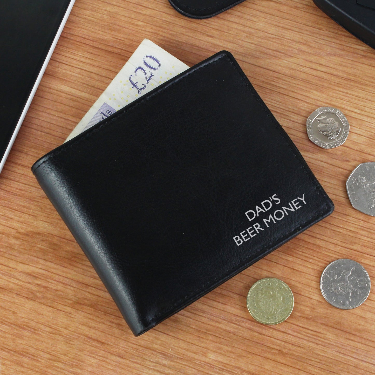 Personalised Message Leather Wallet - Personalise It!