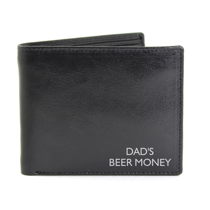 Personalised Message Leather Wallet - Personalise It!