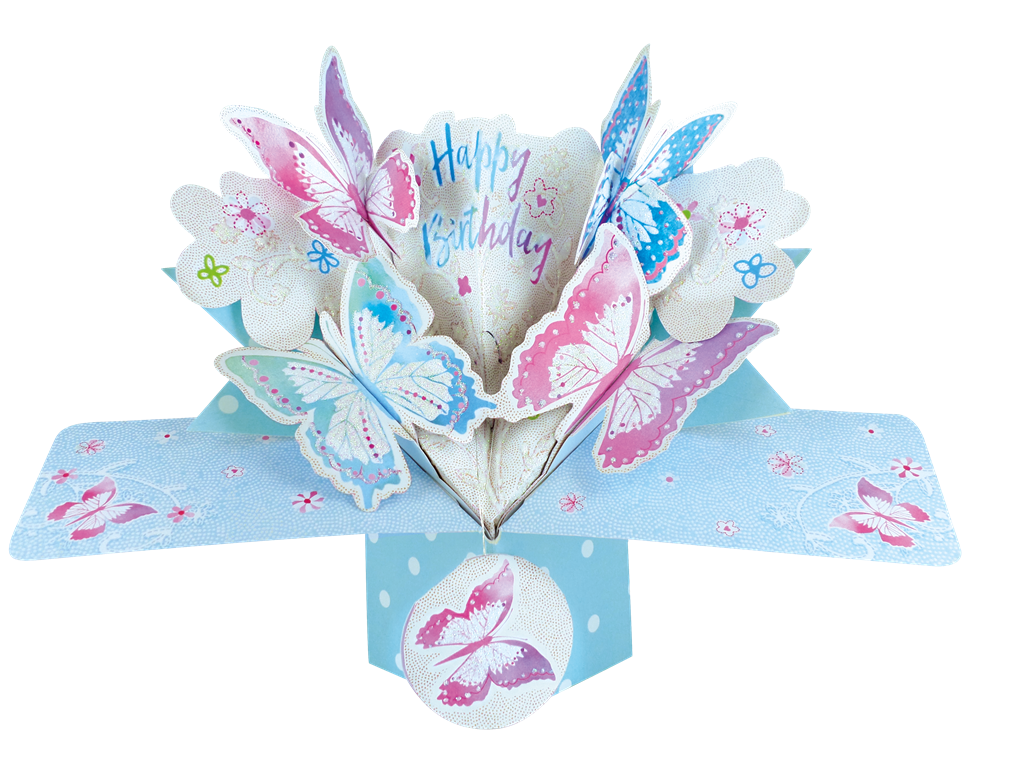 Birthday Butterfly Pop-Up Greeting Card