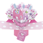 New Baby Girl Pop-Up Greeting Card