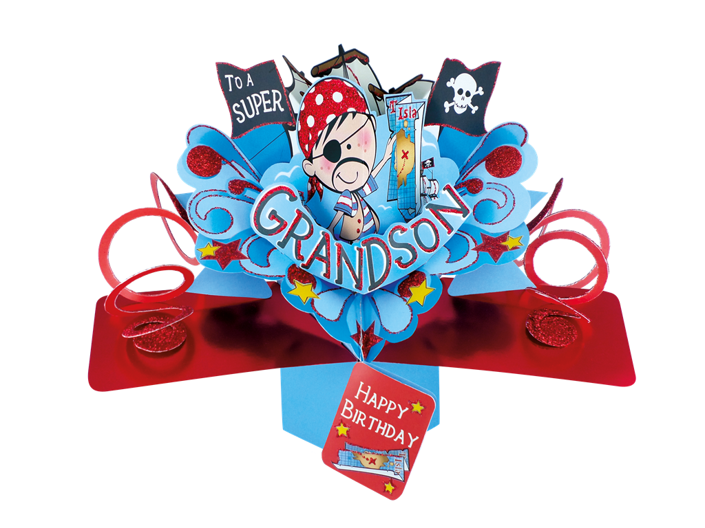 Grandson Birthday Pop-Up Greeting Card