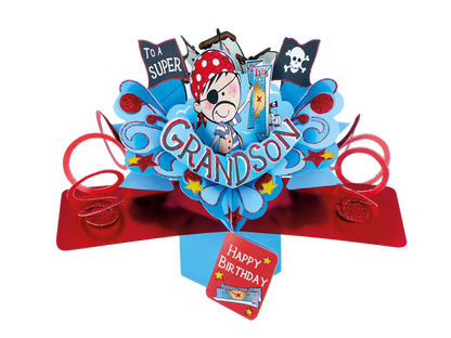 Grandson Birthday Pop-Up Greeting Card