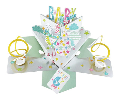 Congrats Baby Shower New Baby Pop-Up Greeting Card