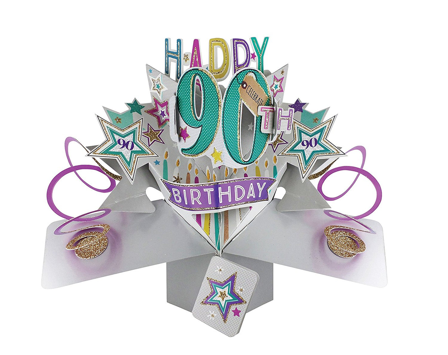 Happy 90th Birthday Pop-Up Greeting Card