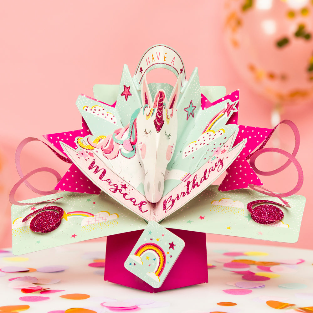 Unicorn Birthday Pop-Up Greeting Card
