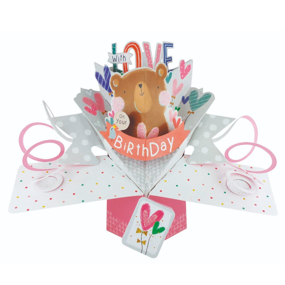 Birthday Cute Bear Pop-Up Greeting Card