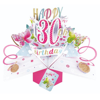 Happy 30th Birthday Pop-Up Greeting Card