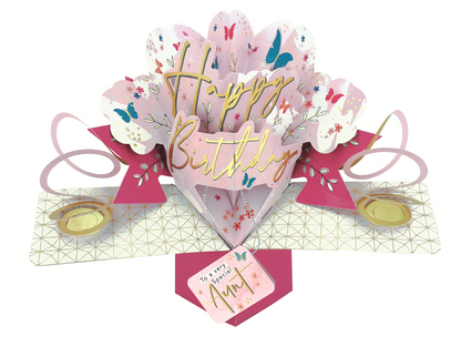 Special Aunt Happy Birthday Pop-Up Greeting Card