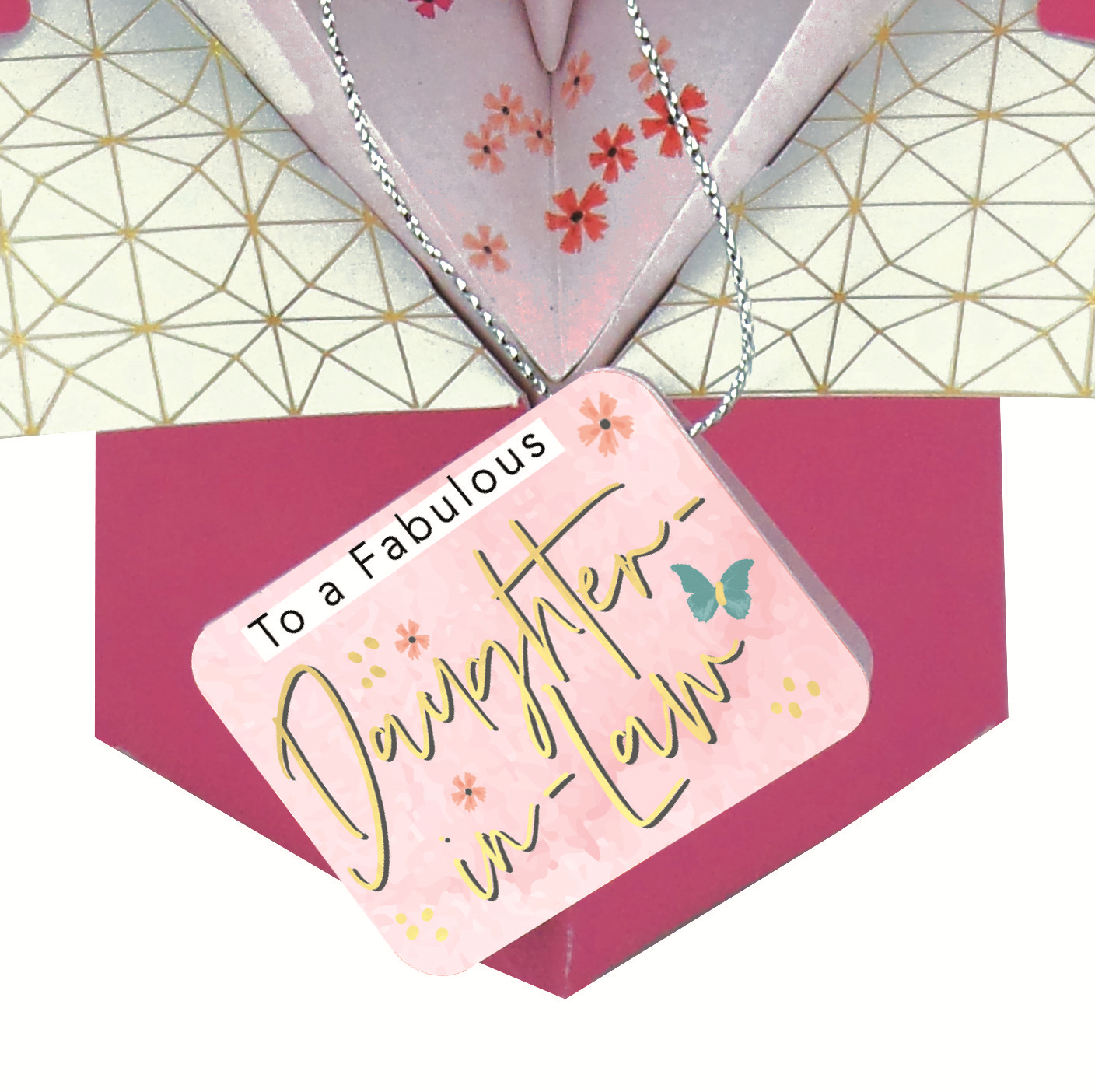 To a Fabulous Daughter-in-Law Pink Tag