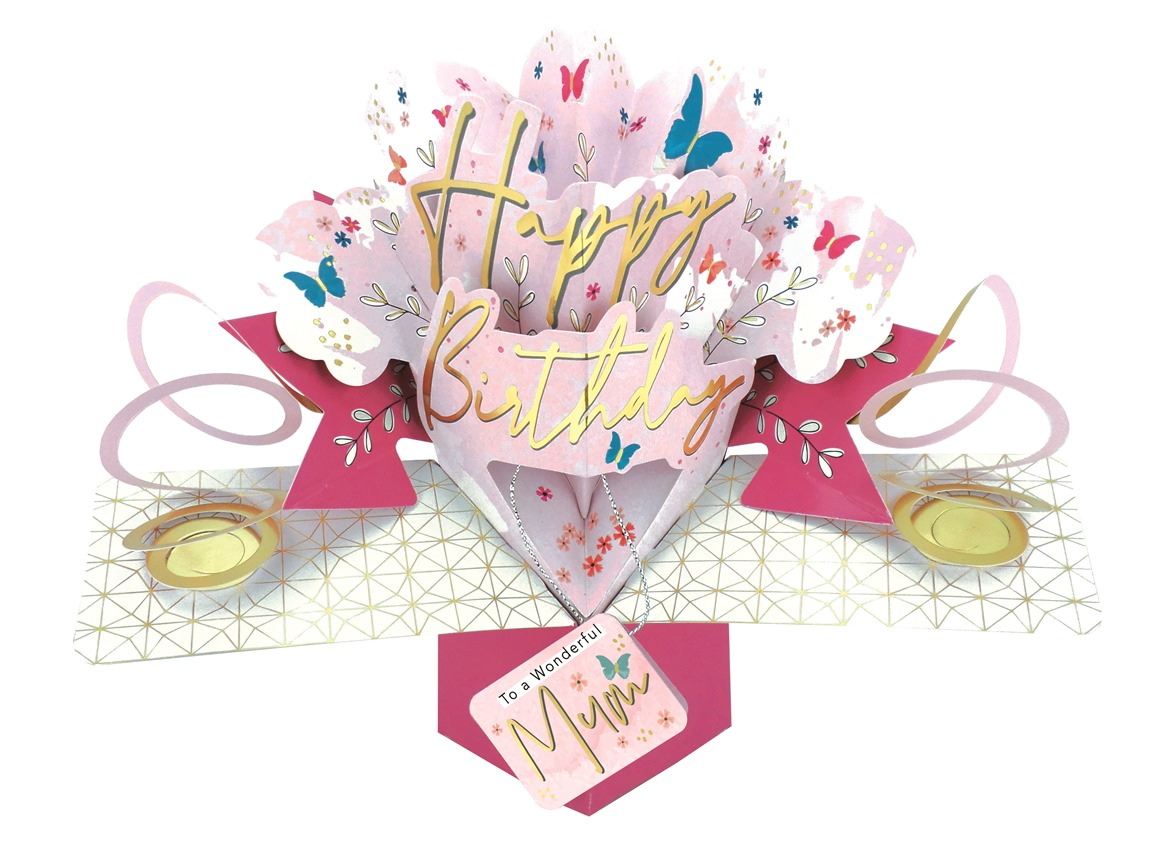 Wonderful Mum Happy Birthday Pop-Up Greeting Card