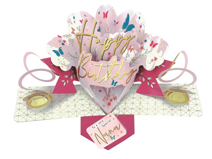 Special Nana Happy Birthday Pop-Up Greeting Card