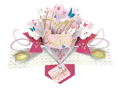 Female Happy Birthday Pop-Up Greeting Card