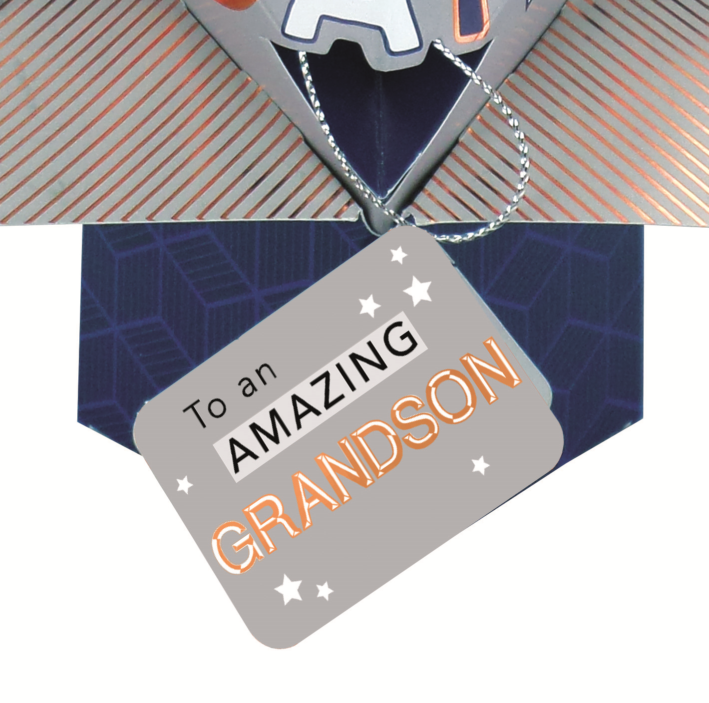 To an Amazing Grandson Silver Tag