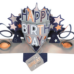 Male Happy Birthday Pop-Up Greeting Card