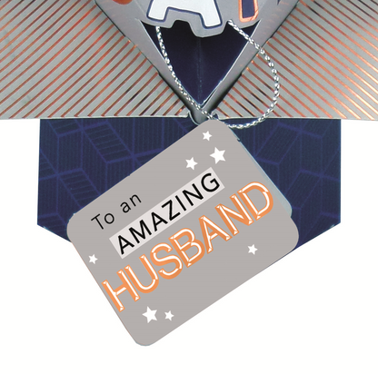 Amazing Husband Happy Birthday Pop-Up Greeting Card
