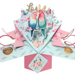 Love Birds Romantic Pop-Up Greeting Card