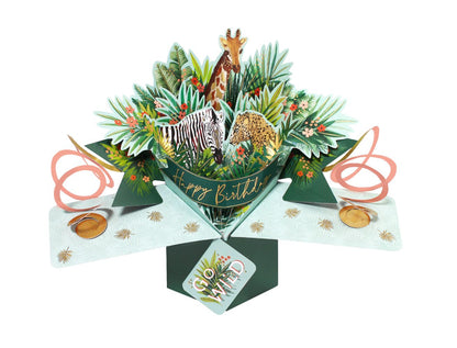 Happy Birthday Jungle Pop-Up Greeting Card