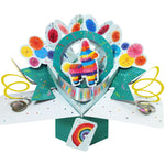 Happy Birthday Pinata Pop-Up Greeting Card