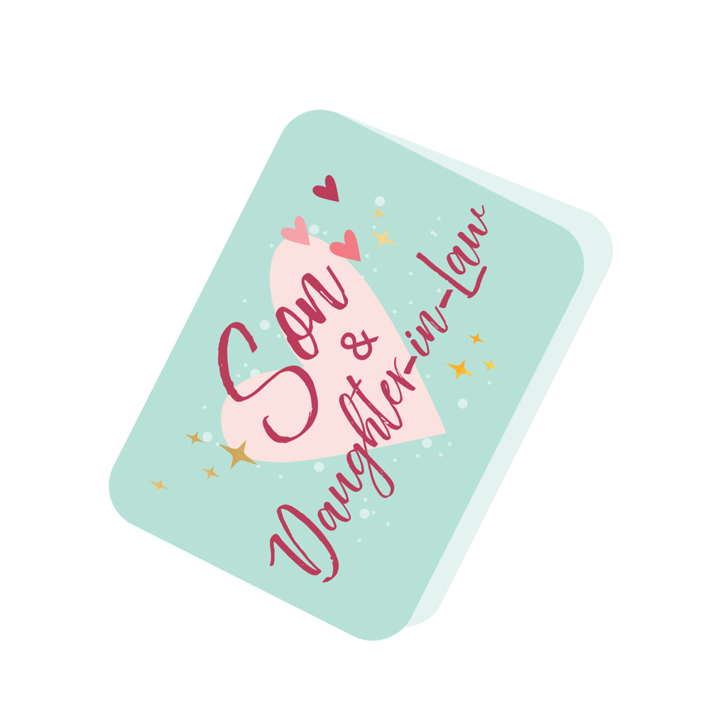 Pop Up Time To Celebrate Son & Daughter-In-Law Greeting Card