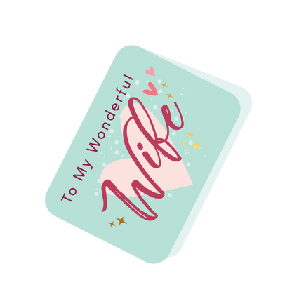 To My Wonderful Wife Happy Easter Decorated Egg Pop Up Easter Card