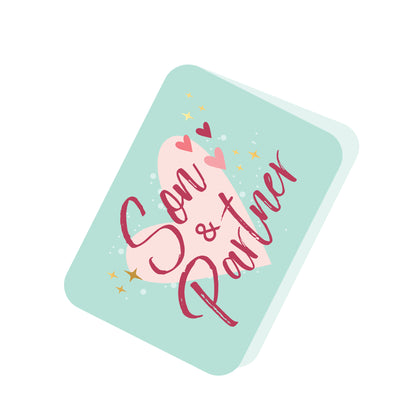 Son & Partner Time To Celebrate Pop Up Card