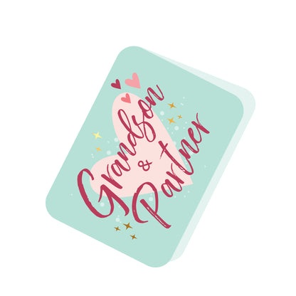 Pop Up Hummingbird & Flowers Grandson & Partner Card