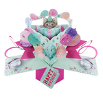 Happy Birthday Pop Up Card Cat With Gift Pop Up Greeting Card