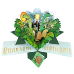 Roarsome Birthday Pop Up Birthday Greeting Card With Dinosaurs